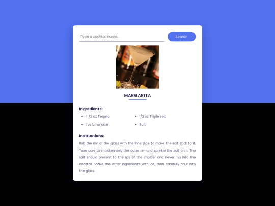 cocktail screenshot