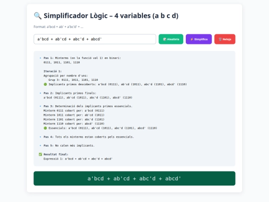 karnaugh/qm/index4 screenshot