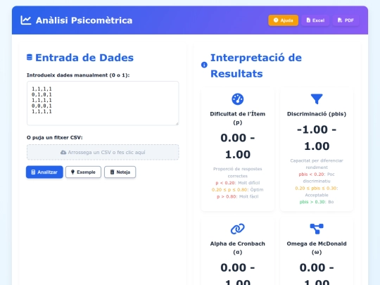 psicometria screenshot