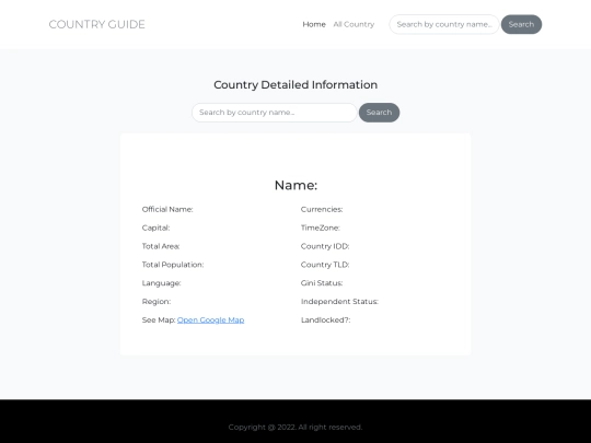 restcountries screenshot