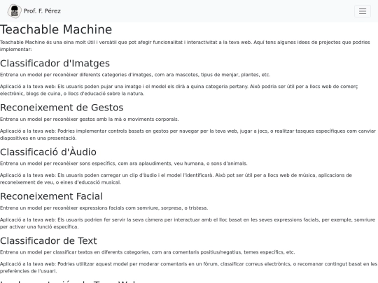 teachablemachine screenshot