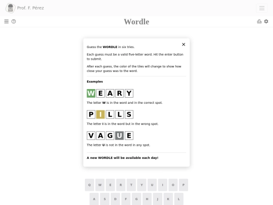 wordle screenshot