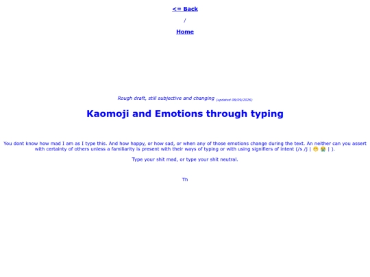 ramble/dictionaryofkaomoji screenshot