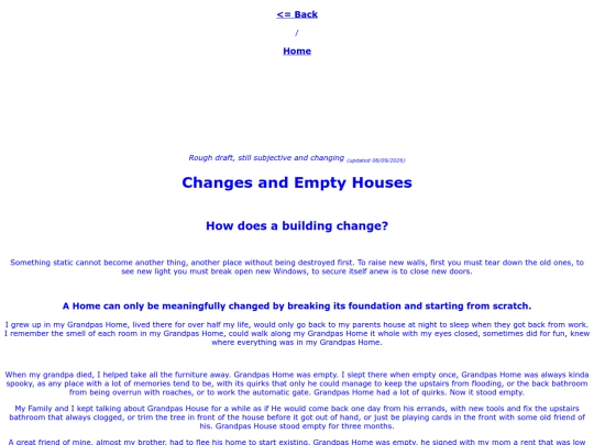 ramble/emptyhouses screenshot