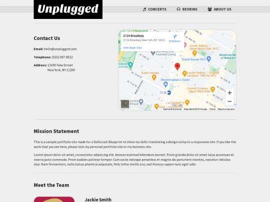 unplugged/about screenshot
