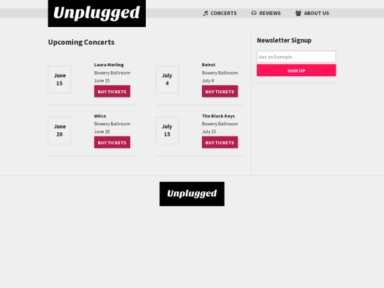 unplugged/concerts screenshot