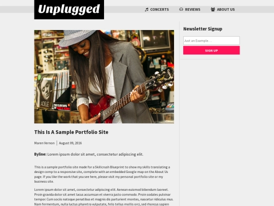 unplugged/news/news-detail screenshot