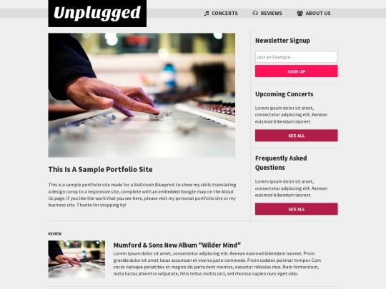 unplugged/reviews screenshot