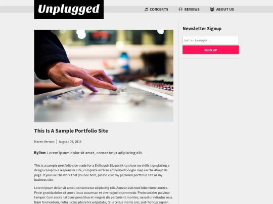 unplugged/reviews/reviews-detail screenshot