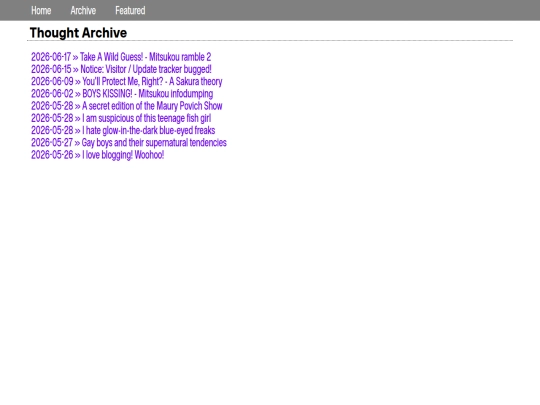 blog/archive screenshot