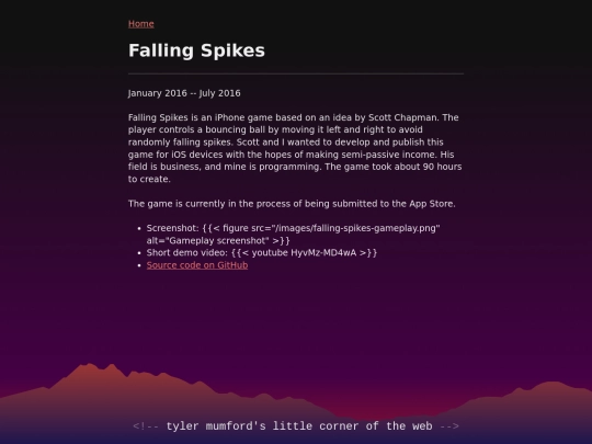 project/falling-spikes screenshot