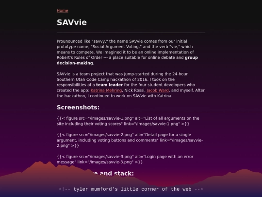 project/savvie screenshot