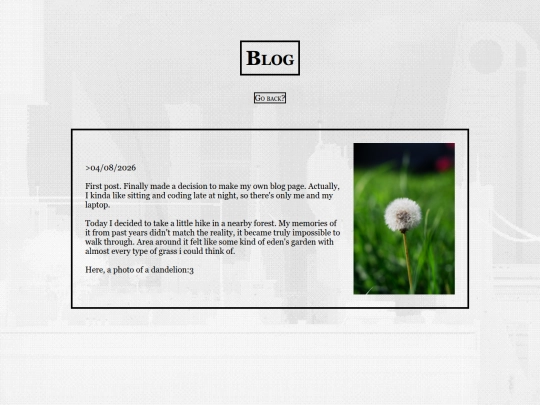 blog screenshot
