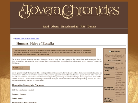 Encyclopedia Entries/Humans screenshot