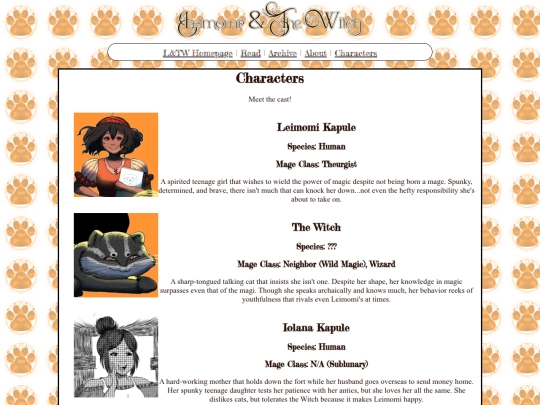LaTW/LaTW Webmanga/characters screenshot