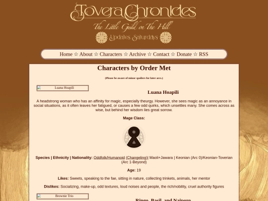 Webmanga/characters screenshot