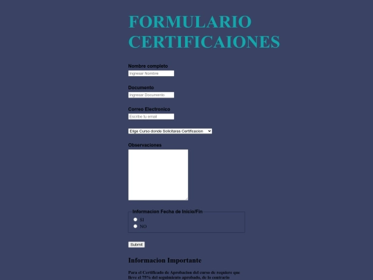 Retos/LearnPlus/Certificados screenshot