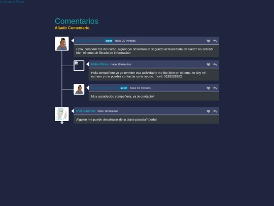 Retos/LearnPlus/ForoExcel screenshot