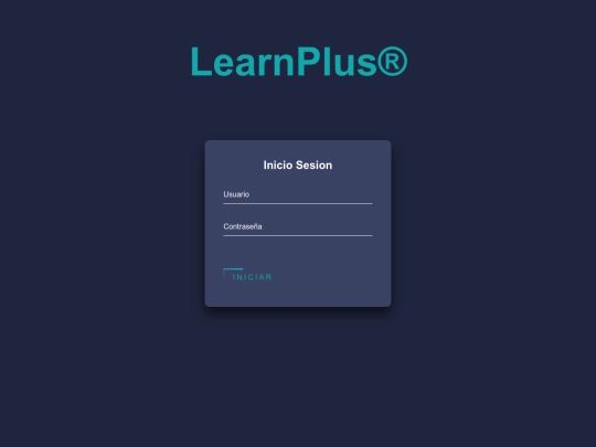 Retos/LearnPlus/Login screenshot