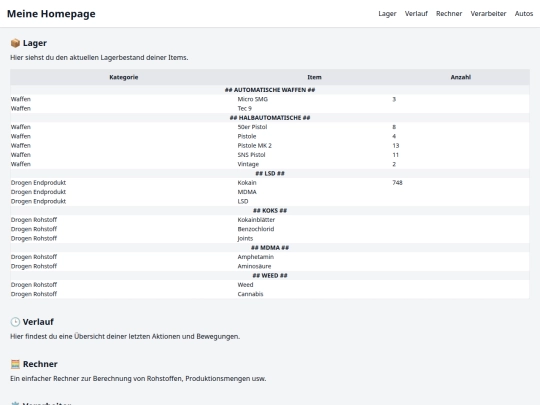 homepage_mit_lager screenshot