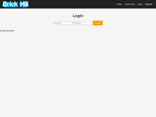 login screenshot