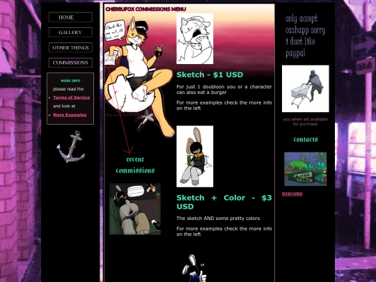 commissions screenshot