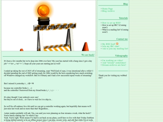 Posts/2006-02-09-we-are-back screenshot