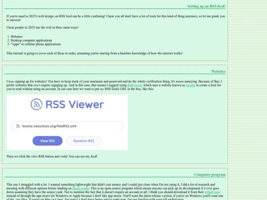 RSS-tutorial screenshot