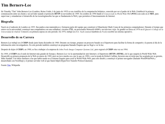 estilos/Tim Berners-Lee screenshot