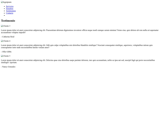 pagina/testimonios screenshot