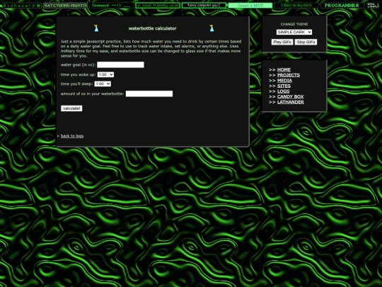 logs/water screenshot