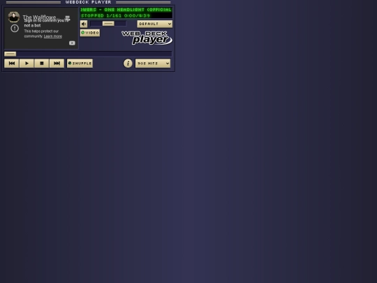 Shrines/Vaporwave/webdeck-player screenshot