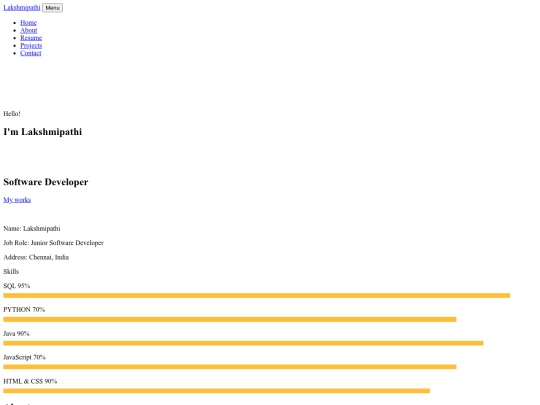 lakshmipathi_portfolio screenshot