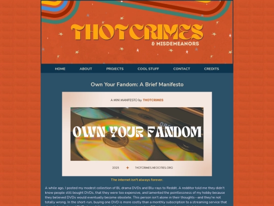 static/ownyourfandom screenshot