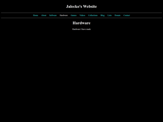 html/hardware screenshot