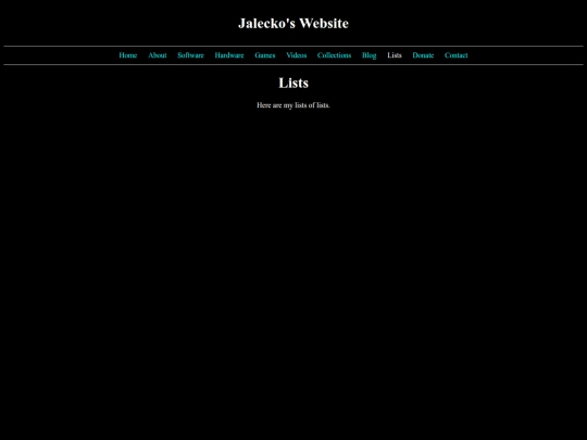 html/lists screenshot