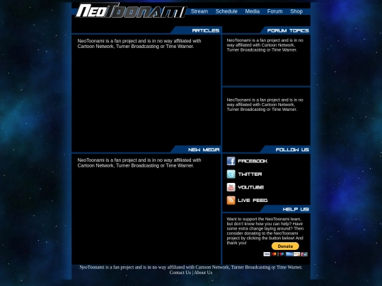 neotoonamiclean/site screenshot