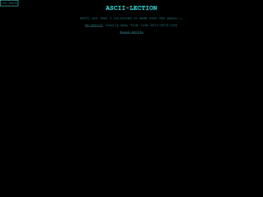 asciilection screenshot