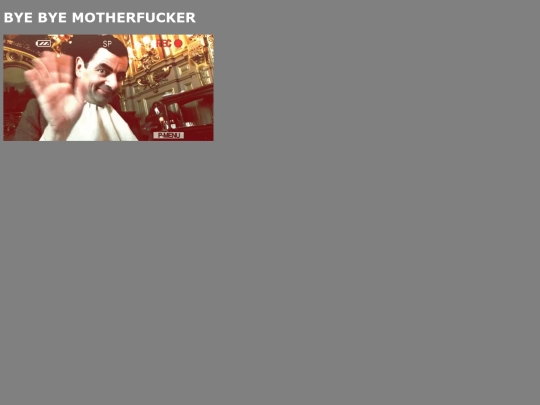 bye screenshot
