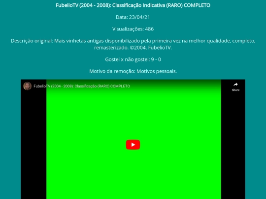 videosbanidos/fubclassificacaoantigo screenshot