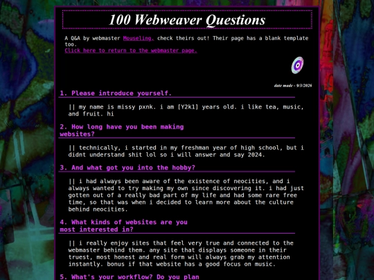 pages/directory/webmasterpages/que&aye screenshot