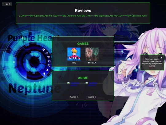 reviews screenshot