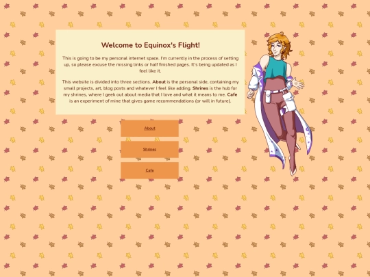 welcomepage screenshot