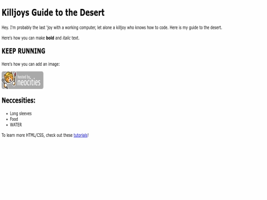 index screenshot