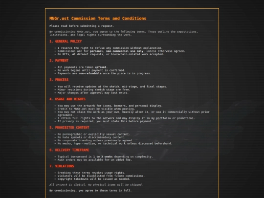 terms screenshot