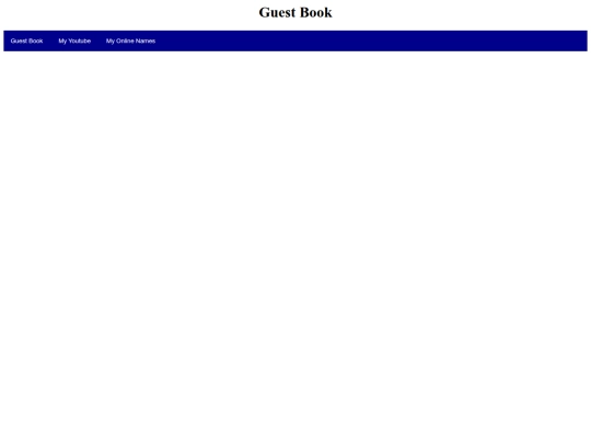 guestbook screenshot