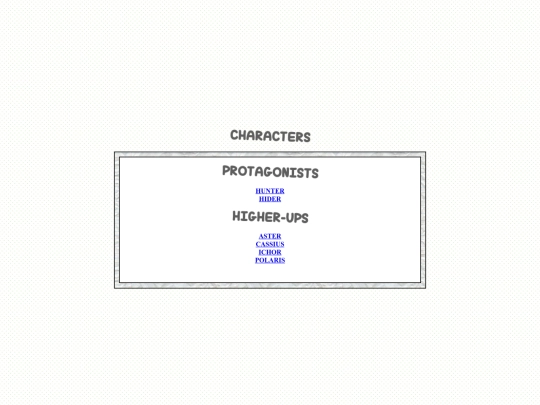 CHARACTERS screenshot