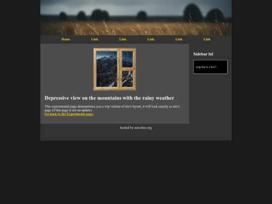 experiments/layout screenshot