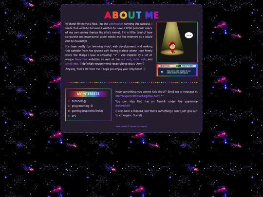 tinyspace/about screenshot