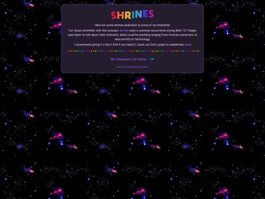 tinyspace/shrines screenshot